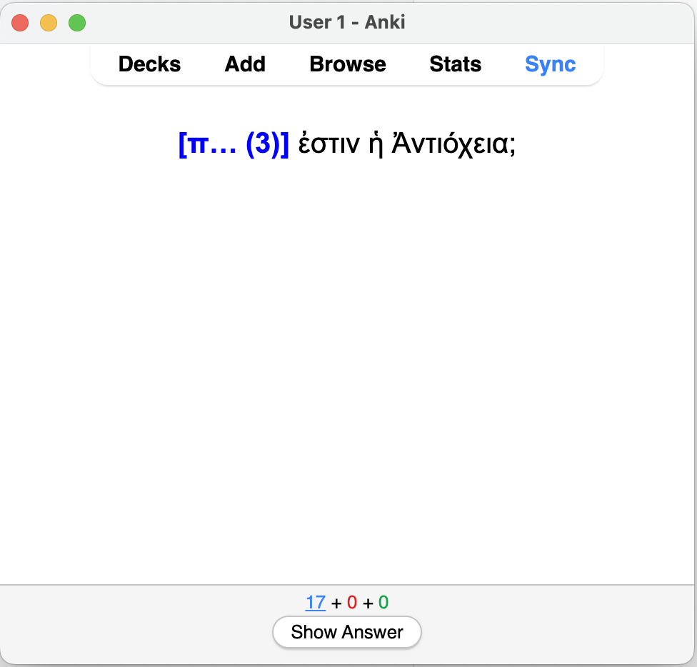 Anki example 1